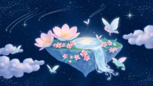 Enchanted Floating Island Adventure – free AI stock image