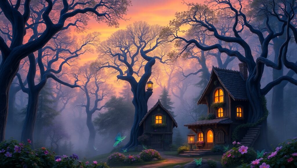 Enchanted Forest of Fairies – free AI stock image