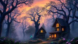 Enchanted Forest of Fairies – free AI stock image