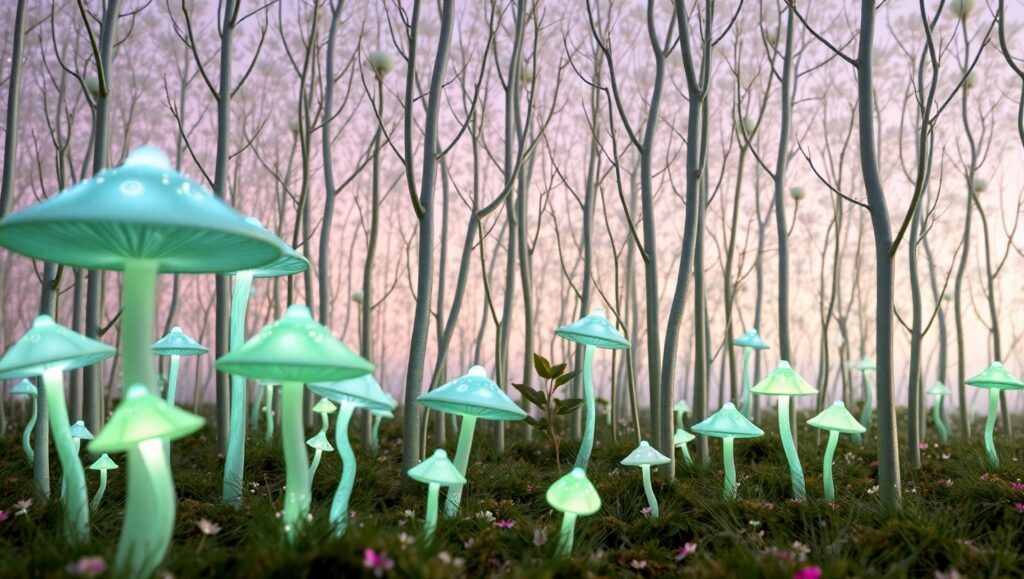 Enchanted Glow in Dreamland – free AI stock image
