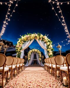 Enchanted Wedding Under the Stars – free AI stock image