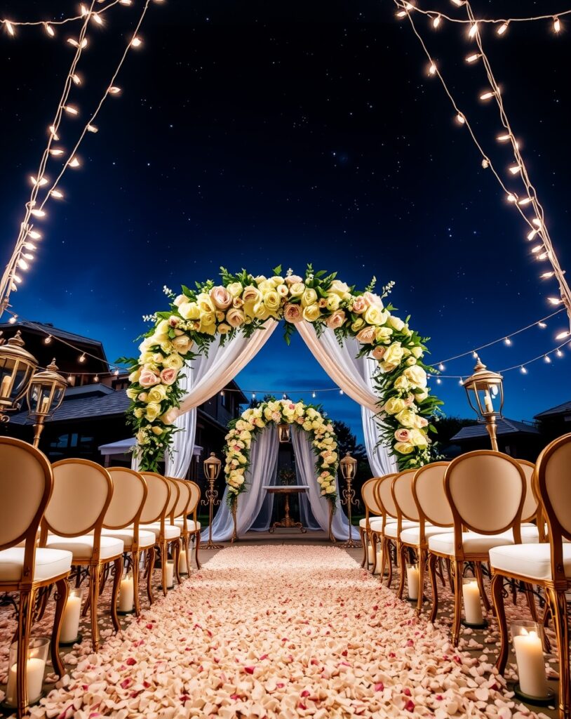 Enchanted Wedding Under the Stars – free AI stock image