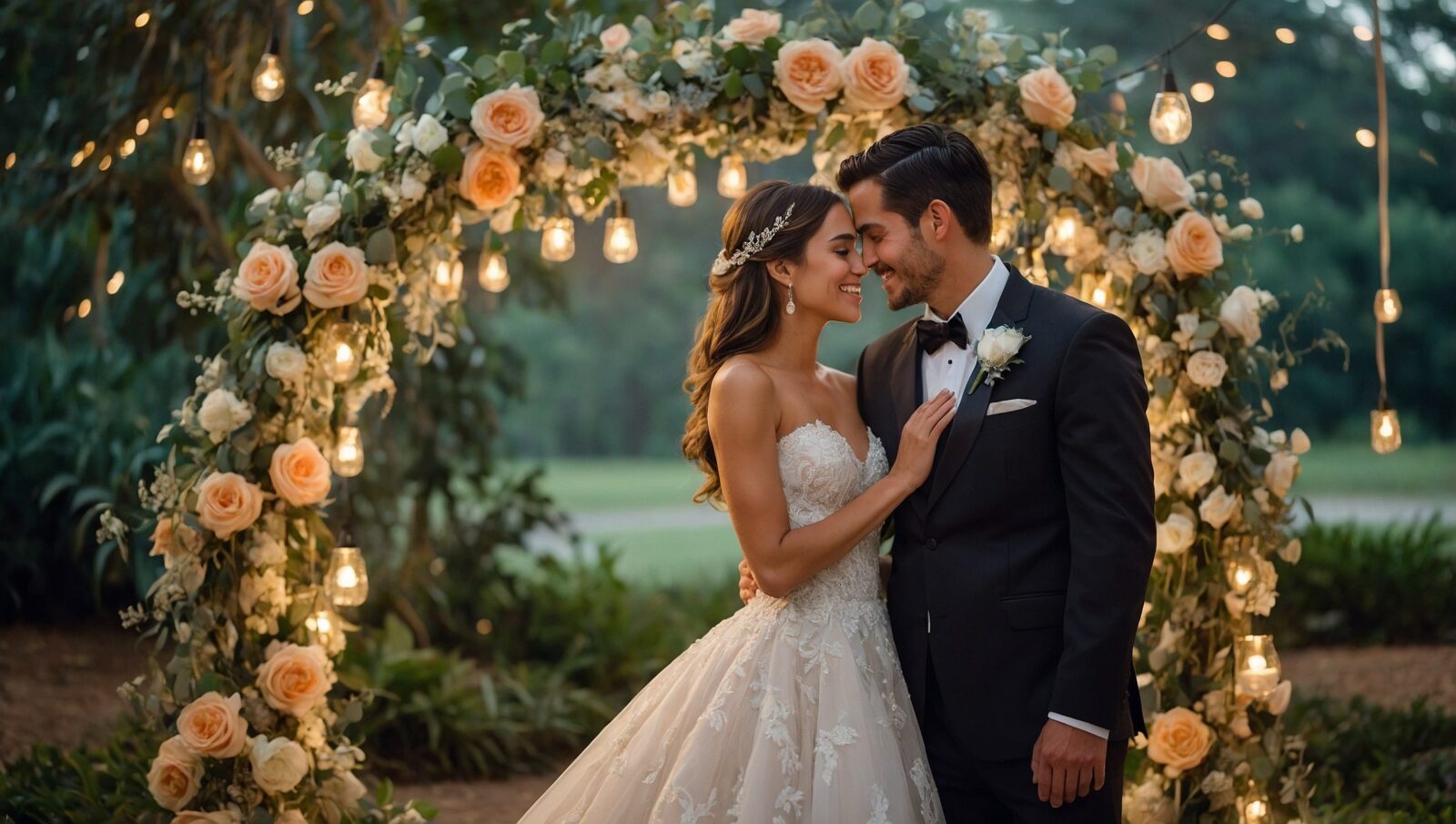 enchanting wedding ceremony under the stars