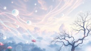 Ethereal Geometric Harmony – free AI stock image