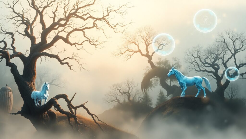 Ethereal Harmony in Nature – free AI stock image