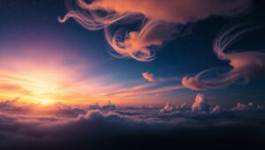 Ethereal Night Sky Dreamscape – free AI stock image