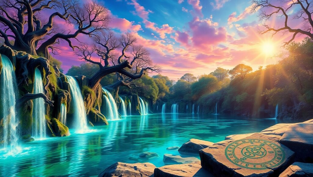 Ethereal Spirits of Light – free AI stock image