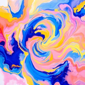Ethereal Swirls of Color and Light – free AI stock image