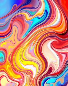 Ethereal Swirls of Color and Light – free AI stock image