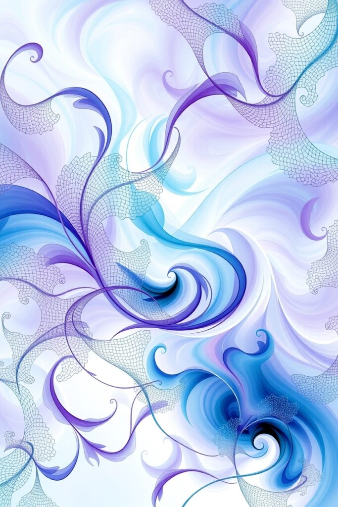 Ethereal Swirls of Colorful Abstraction – free AI stock image