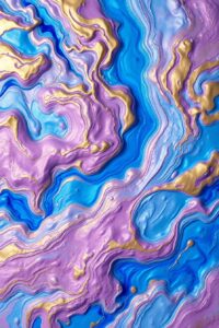 Ethereal Swirls of Colorful Patterns – free AI stock image