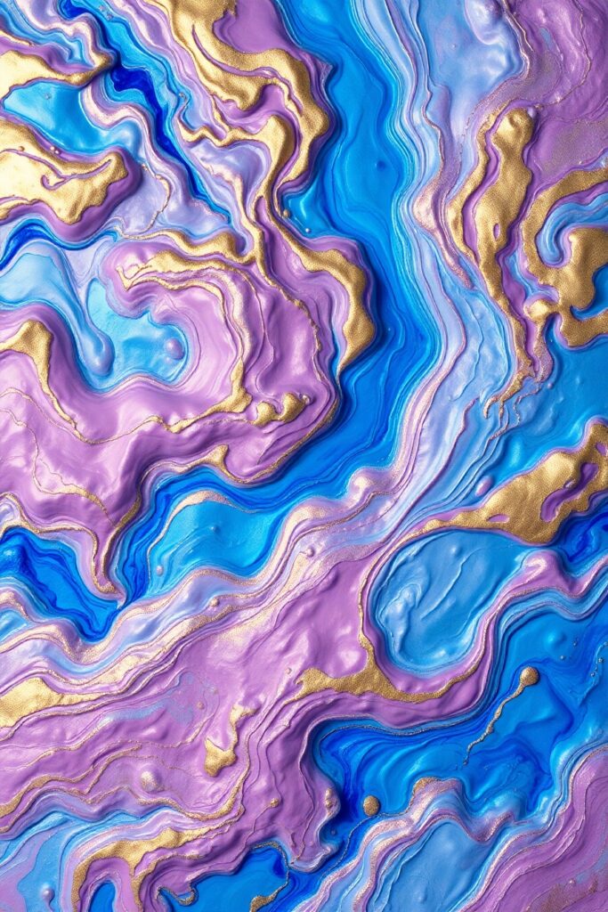 Ethereal Swirls of Colorful Patterns – free AI stock image