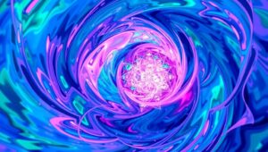 Ethereal Vortex of Color – free AI stock image