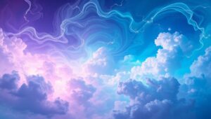 Ethereal Whirl of Colors – free AI stock image