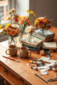 Everyday Objects on a Tabletop – free AI stock image