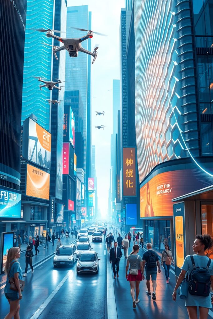 The Evolution of Technology in Daily Life – free AI stock image