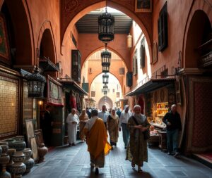 Exploring the Vibrant Streets of Marrakech – free AI stock image