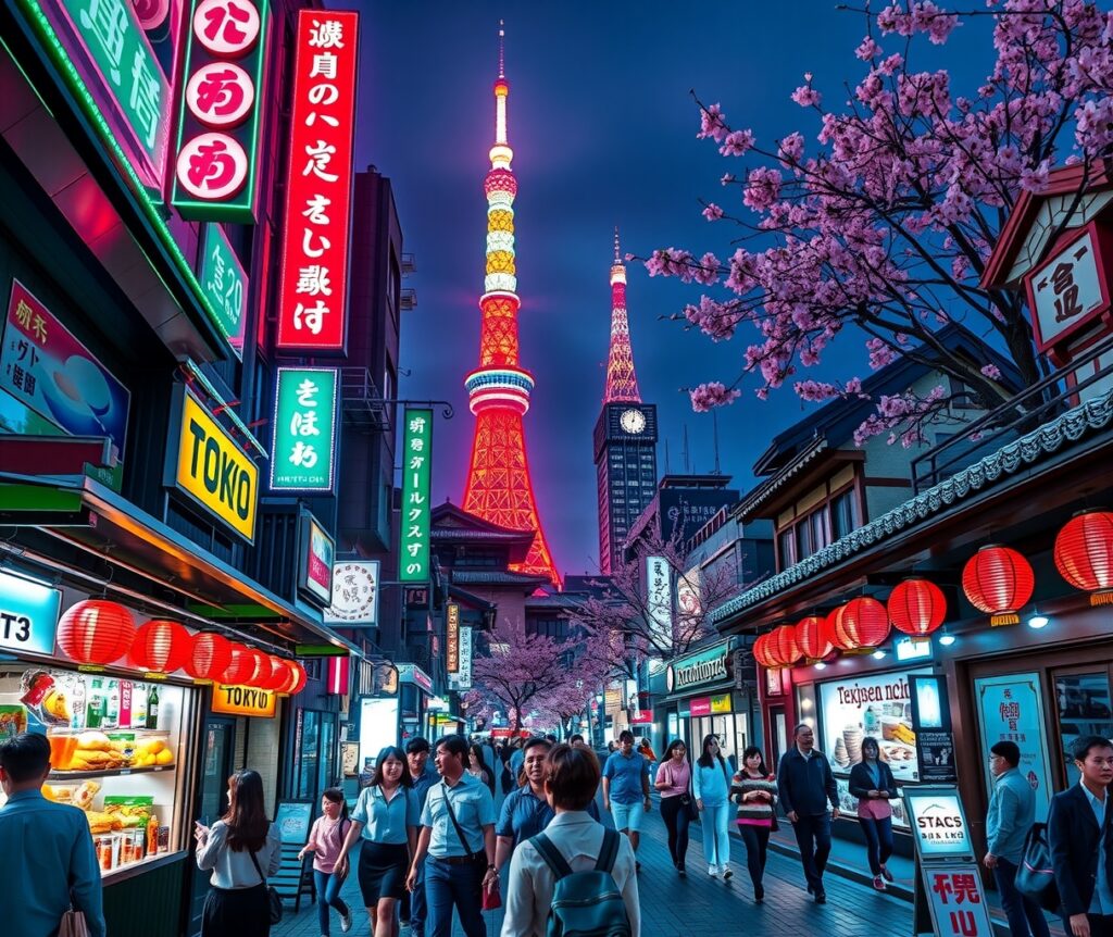 Exploring the Vibrant Streets of Tokyo – free AI stock image