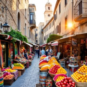 Exploring Vibrant Streets of a Foreign City – free AI stock image