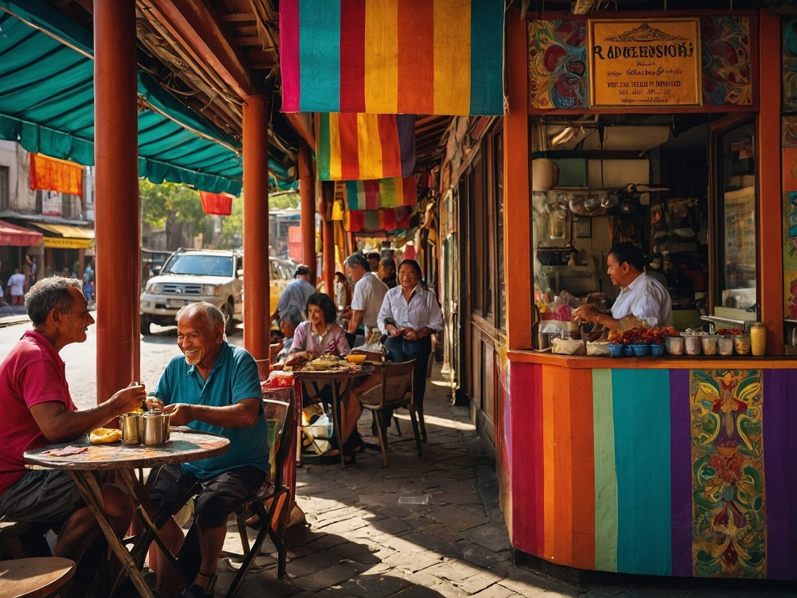 exploring vibrant streets on a global journey