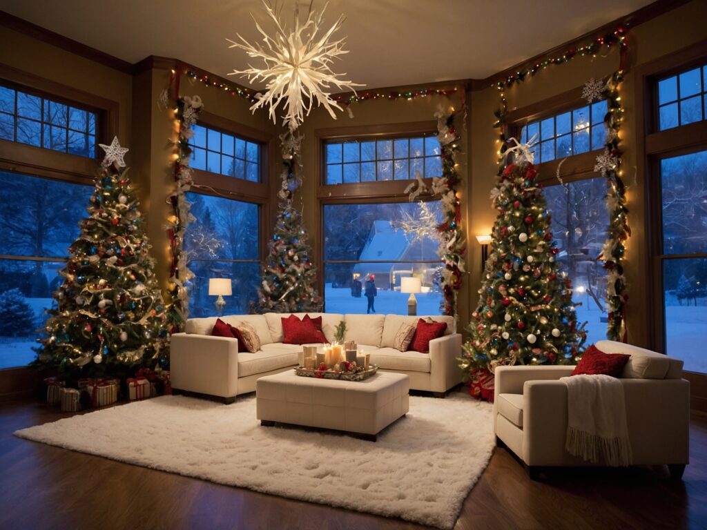 Families Celebrating Holidays Together at Home – free AI stock image