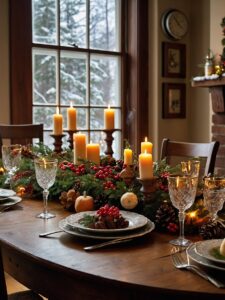 Family Gathering Around the Festive Table – free AI stock image