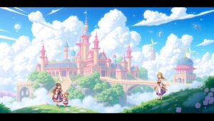 Fantasy City in the Clouds – free AI stock image