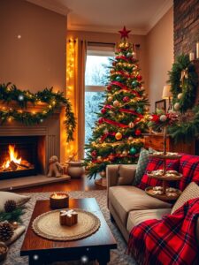 Festive Decor and Lights for the Holidays – free AI stock image