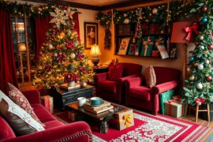 Festive Decorations and Treats for Holidays – free AI stock image