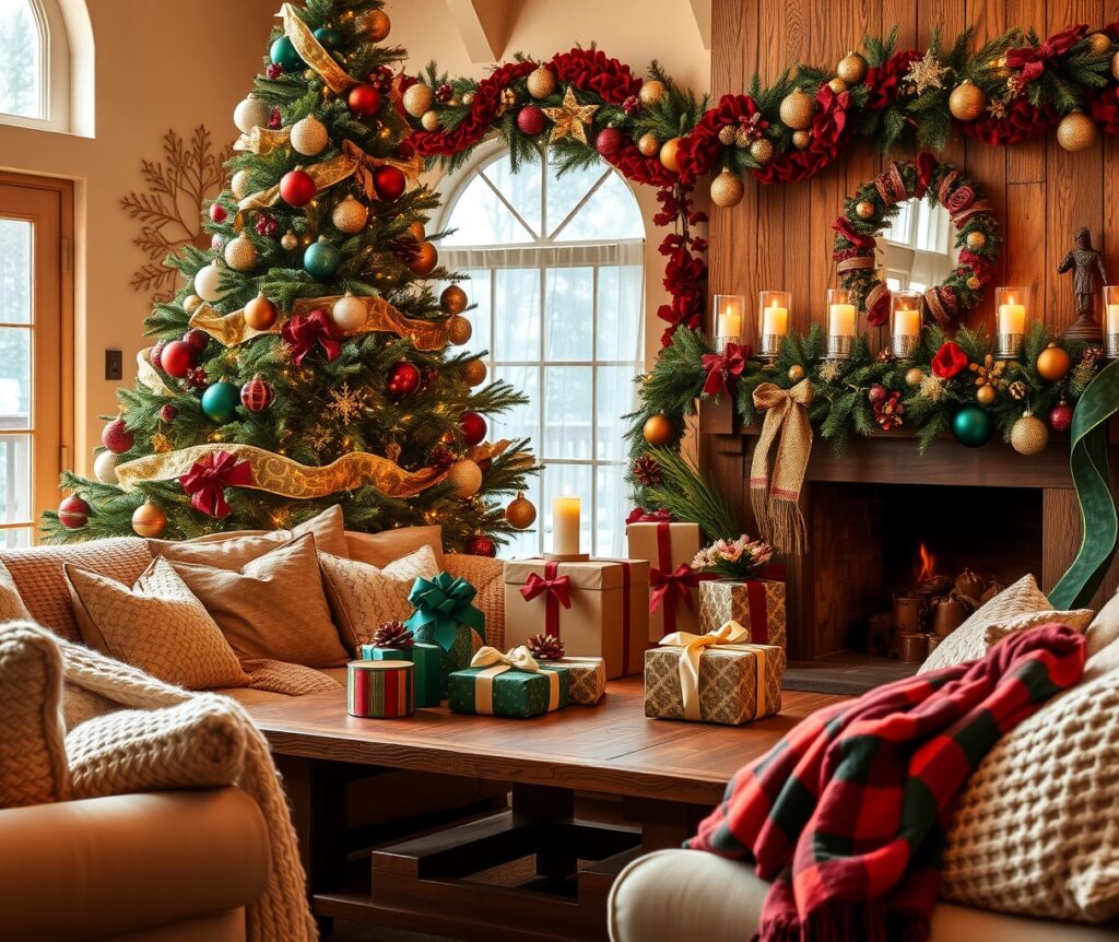 Festive Decorations for Holiday Celebrations – free AI stock image