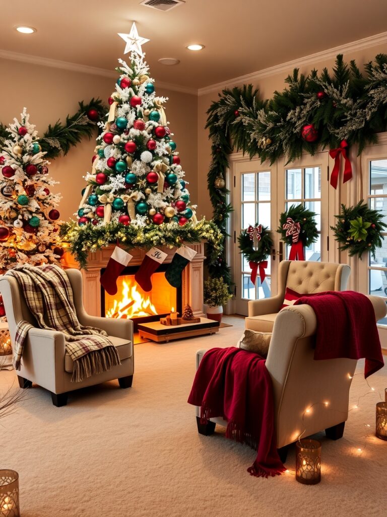 Festive Decorations for Holiday Celebrations – free AI stock image