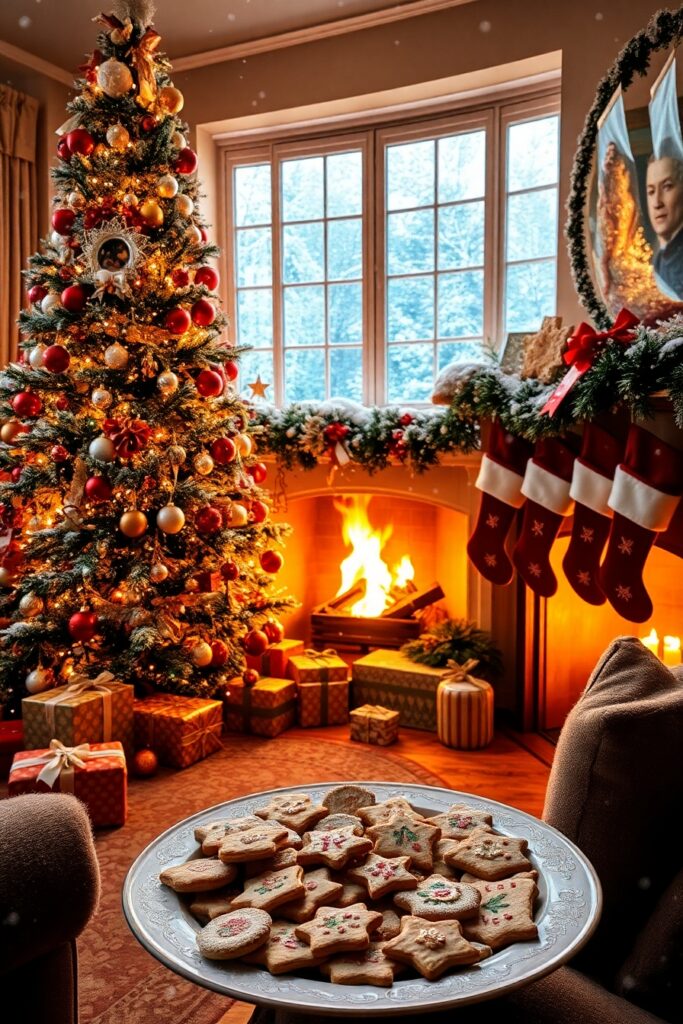 Festive Holiday Decorations and Celebrations – free AI stock image