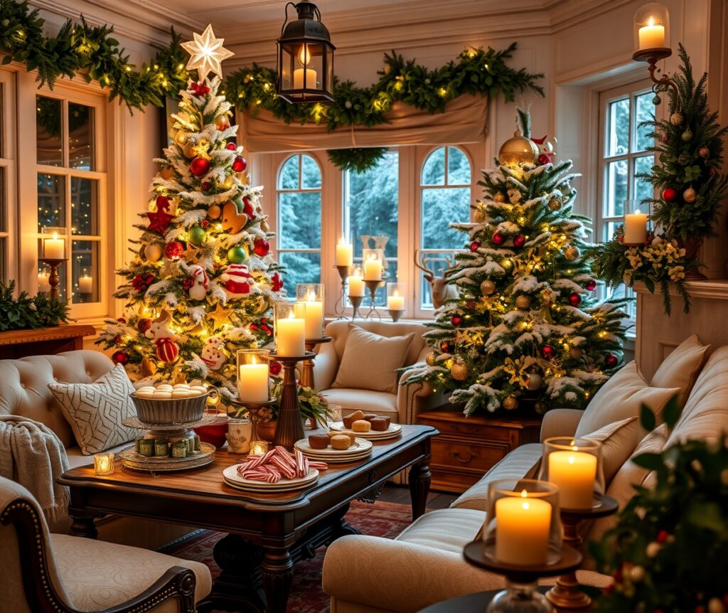 Festive Winter Holiday Decorations and Treats – free AI stock image