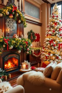 Festive Winter Holidays with Cozy Decorations – free AI stock image