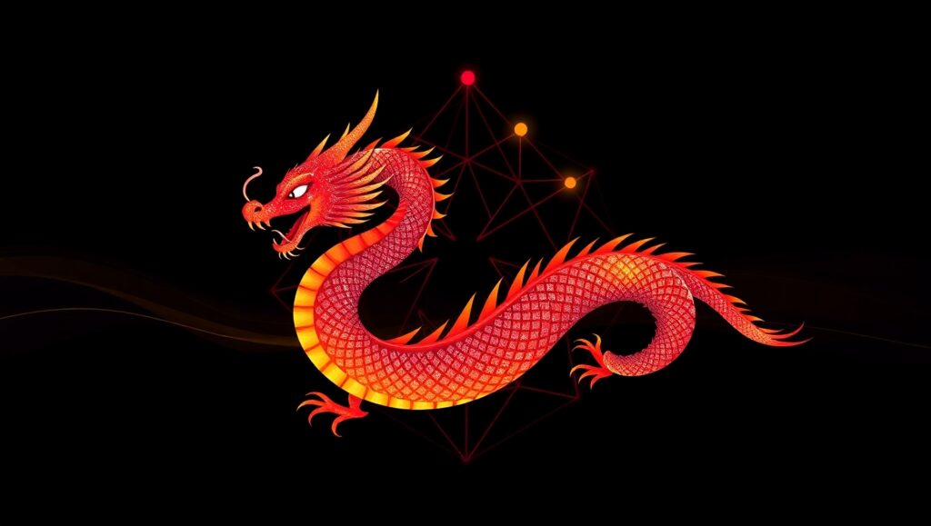 Fierce Dragon Logo Design – free AI stock image