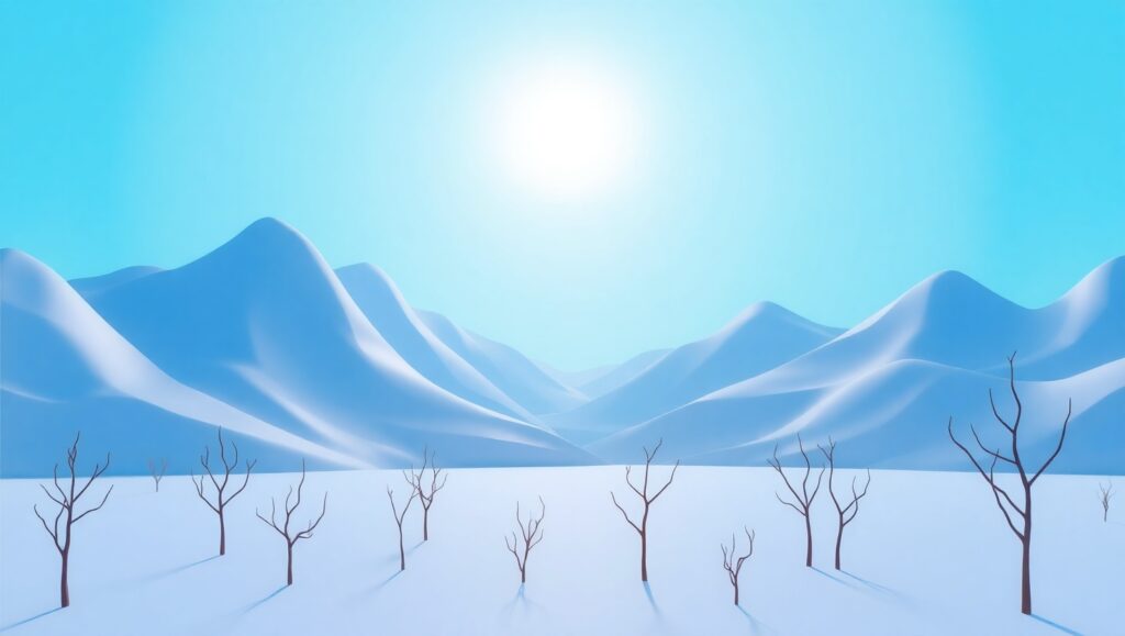 Flat Design Mountain Landscape – free AI stock image