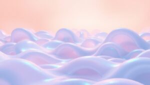 Flowing Biomorphic Landscape – free AI stock image