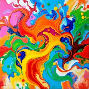 Flowing Colors in Abstract Harmony – free AI stock image