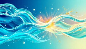 Fluid Dynamics of Light – free AI stock image