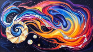 Fluid Dynamics of Time – free AI stock image