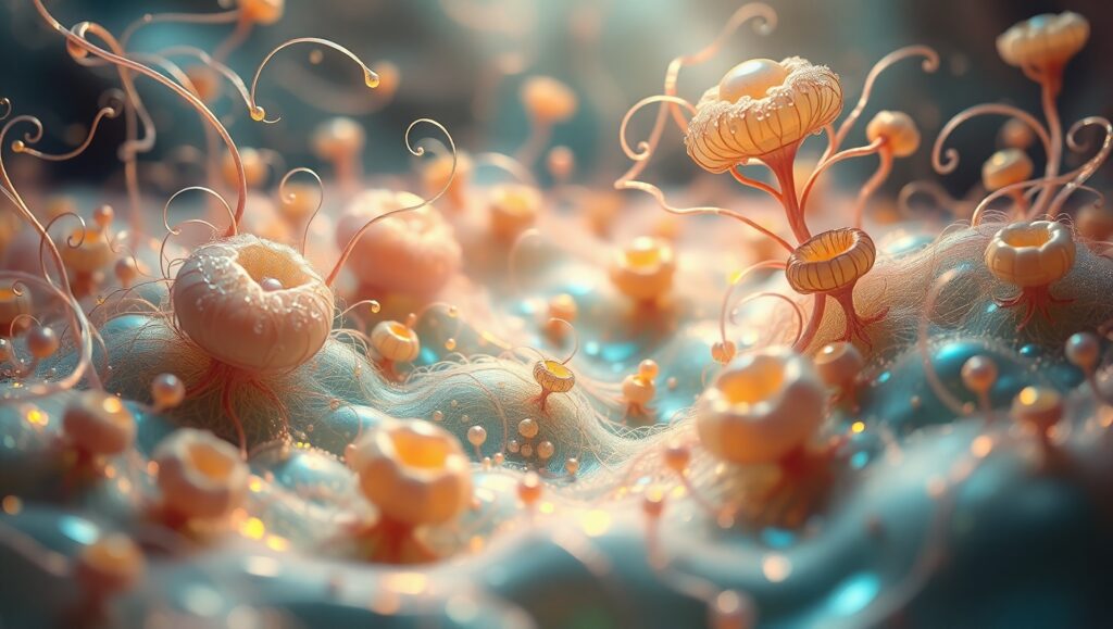 Fluid Organic Forms in Nature – free AI stock image