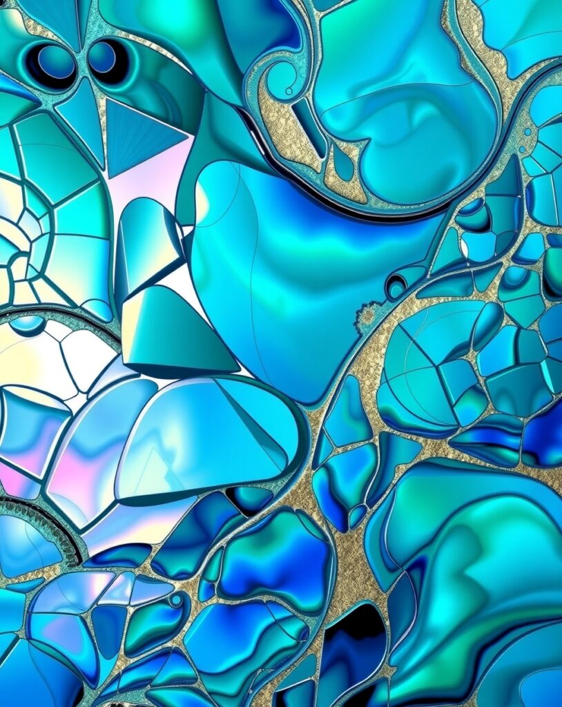 Fluid Patterns of Color and Form – free AI stock image