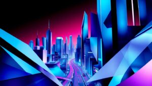 Fragmented City in Cubism Style – free AI stock image