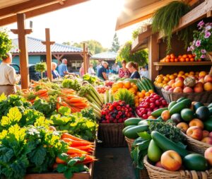 Fresh Fruits and Vegetables for Health – free AI stock image
