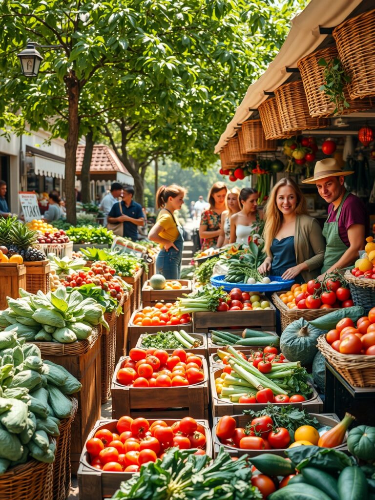 Fresh Produce for a Healthy Lifestyle – free AI stock image