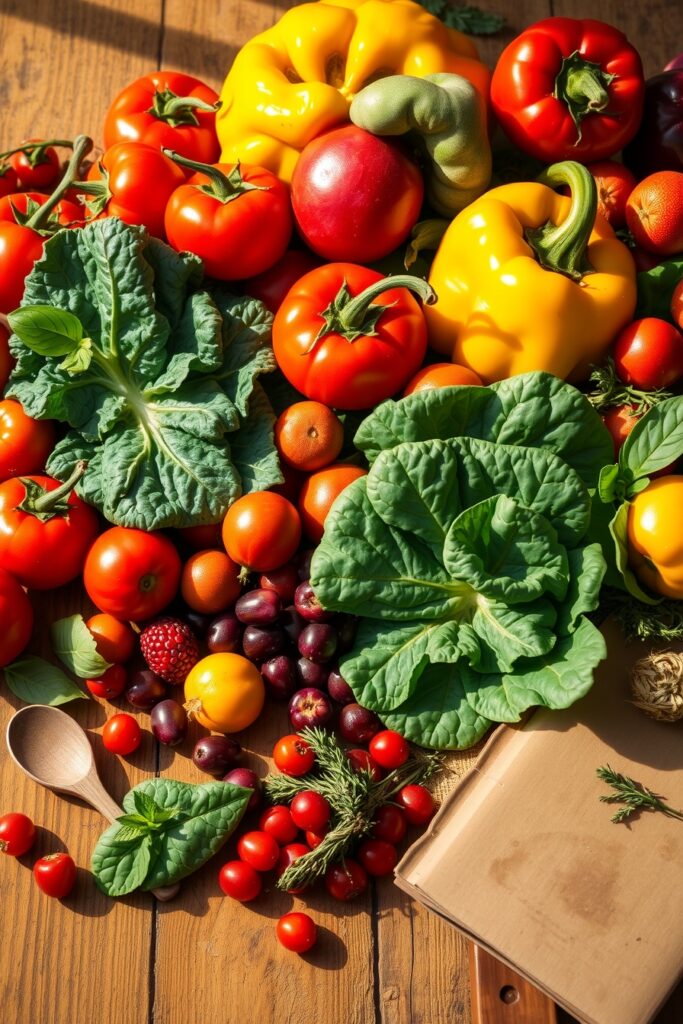 Fresh Produce Promoting Healthy Eating Habits – free AI stock image