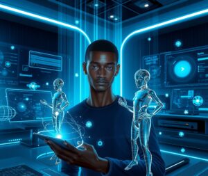 The Future of Human-Computer Interaction – free AI stock image
