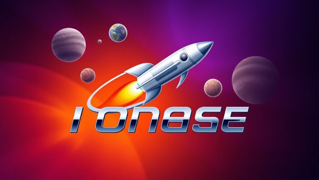 Futuristic Space Travel Logo Design – free AI stock image