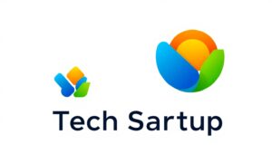 Futuristic Tech Startup Logo Design I69 – free AI stock image