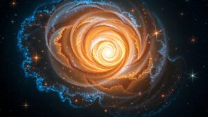 Galactic Swirls and Cosmic Color – free AI stock image